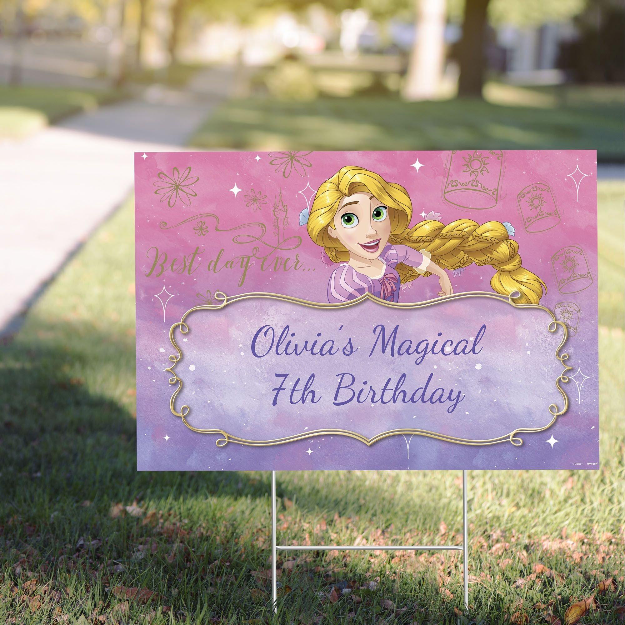 Custom Tangled Rapunzel Yard Sign Party City
