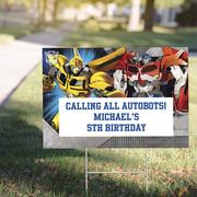 Custom Transformers Yard Sign