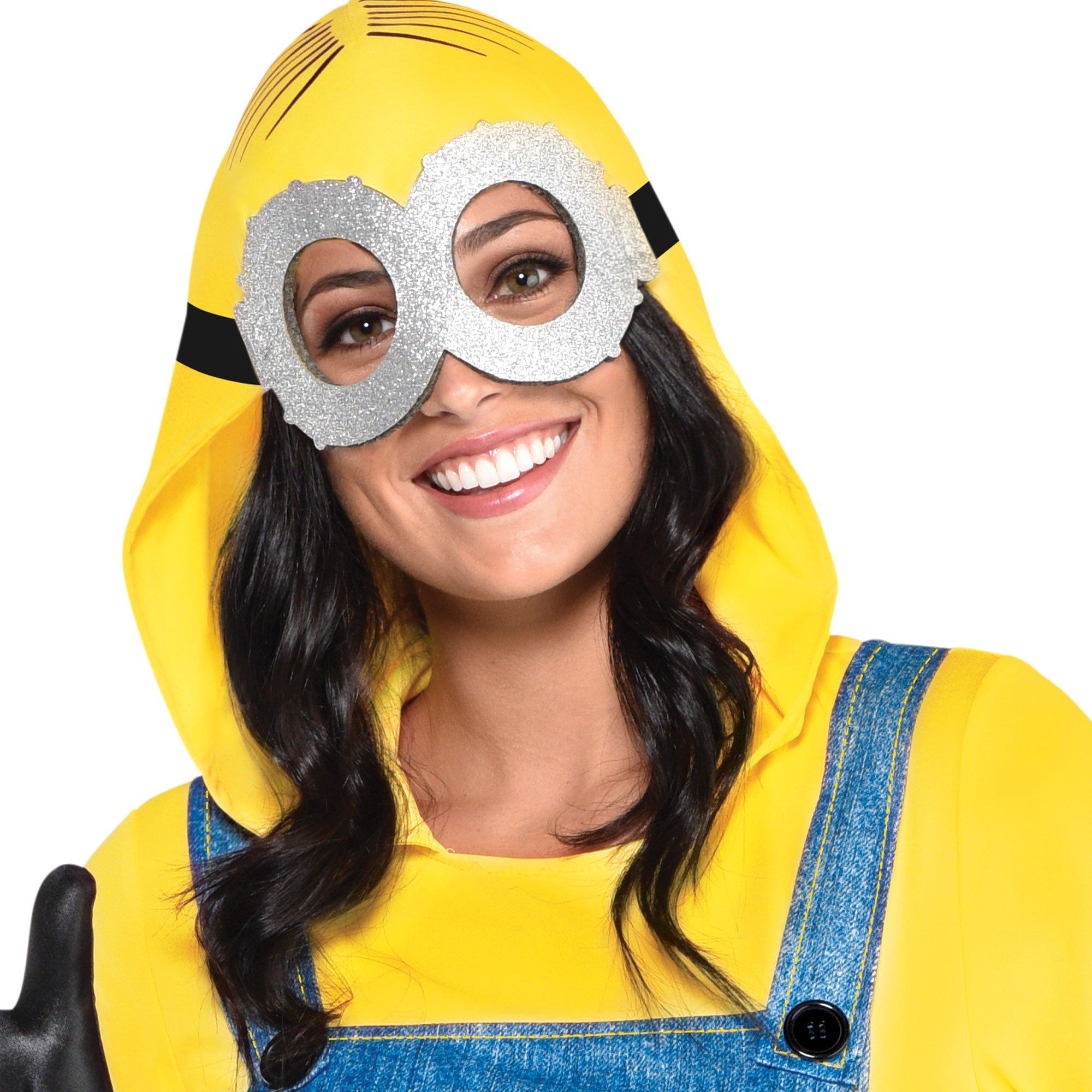 Party City Minion Halloween Costume for Women, Minions: The Rise of Gru,  Jumpsuit, Goggles and Gloves