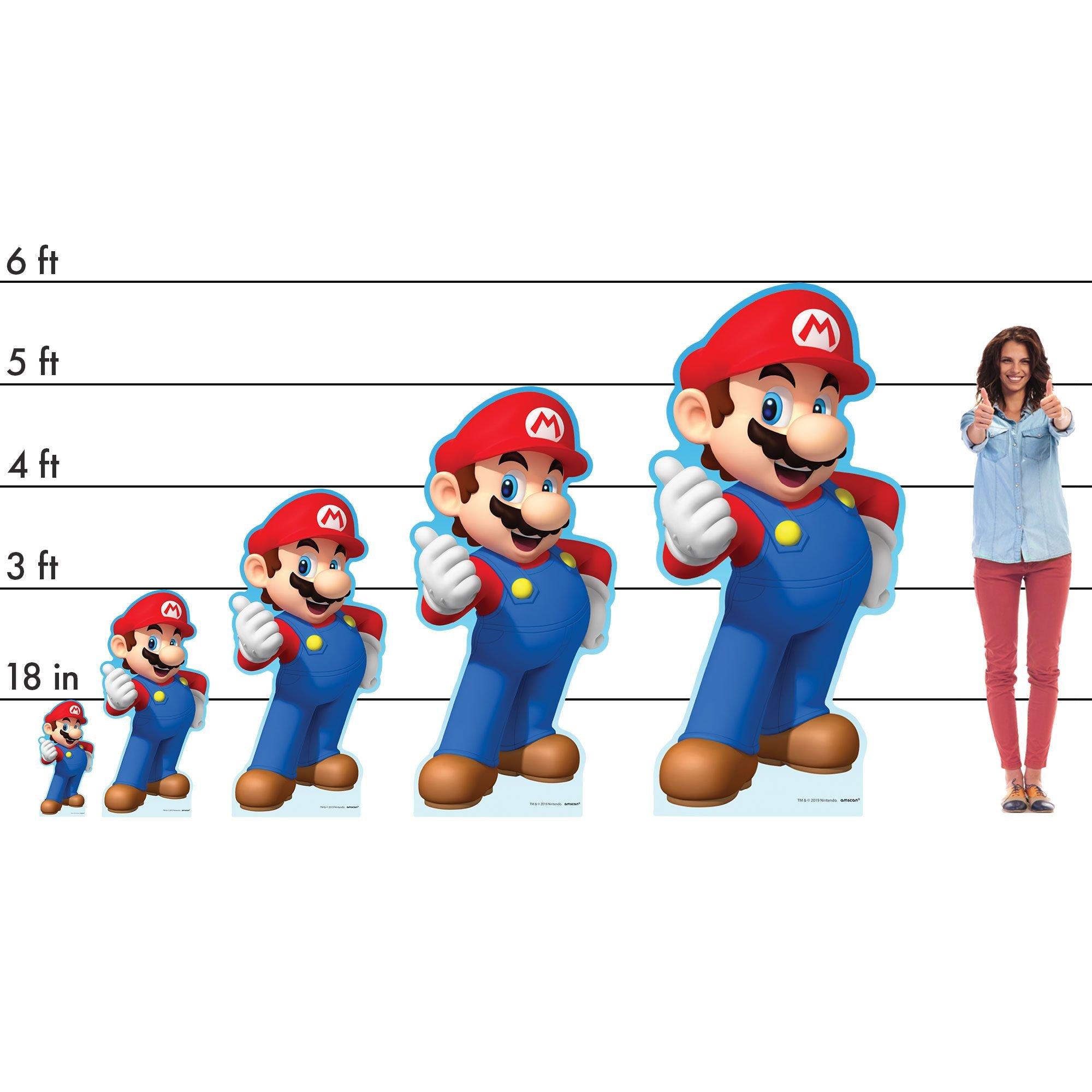 Super Mario Cardboard Cutout, 4ft | Party City