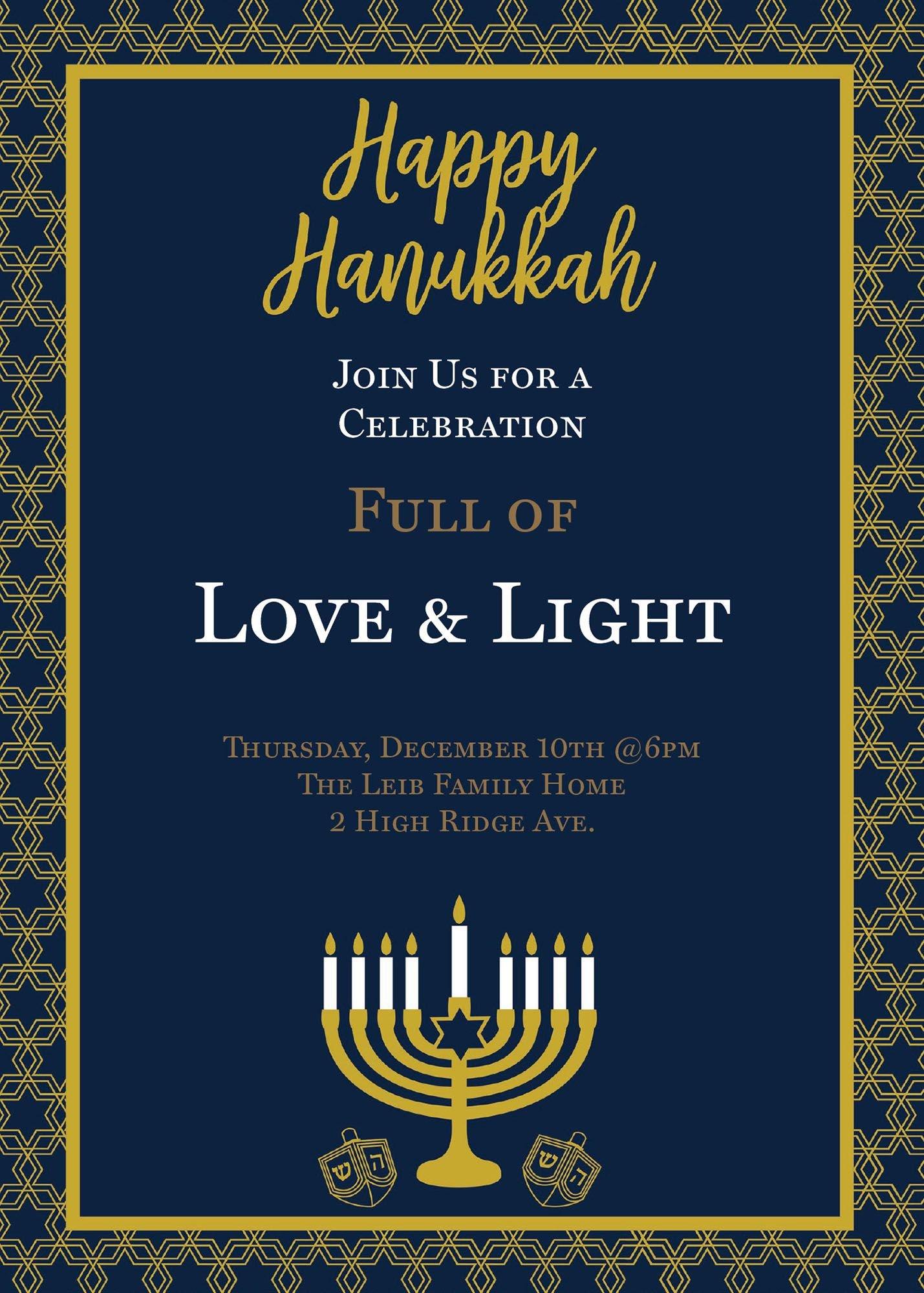 Custom Hanukkah Celebration Invitations