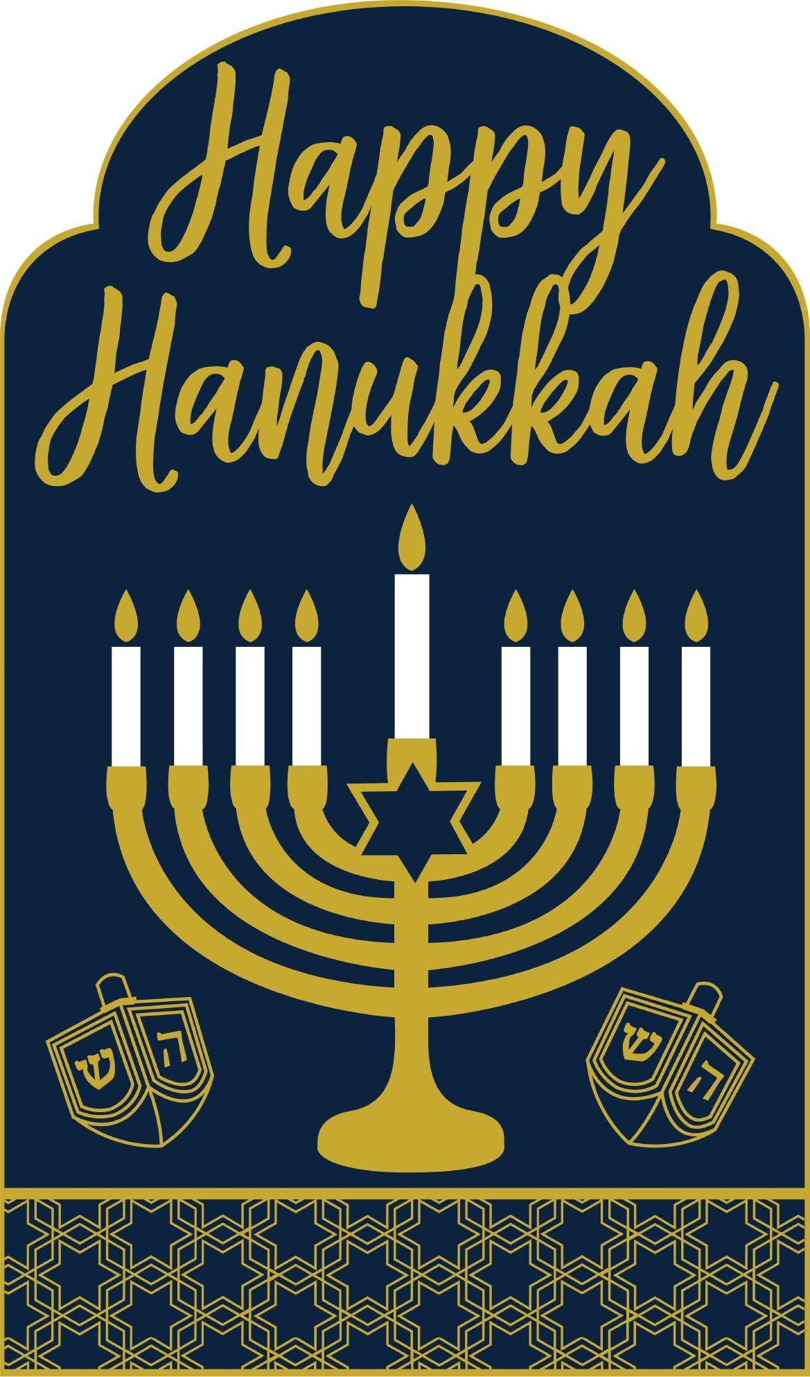 Happy Hanukkah Celebration Life-Size Cardboard Cutout