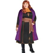 Adult Act 2 Anna Costume Plus Size with Wig - Frozen 2