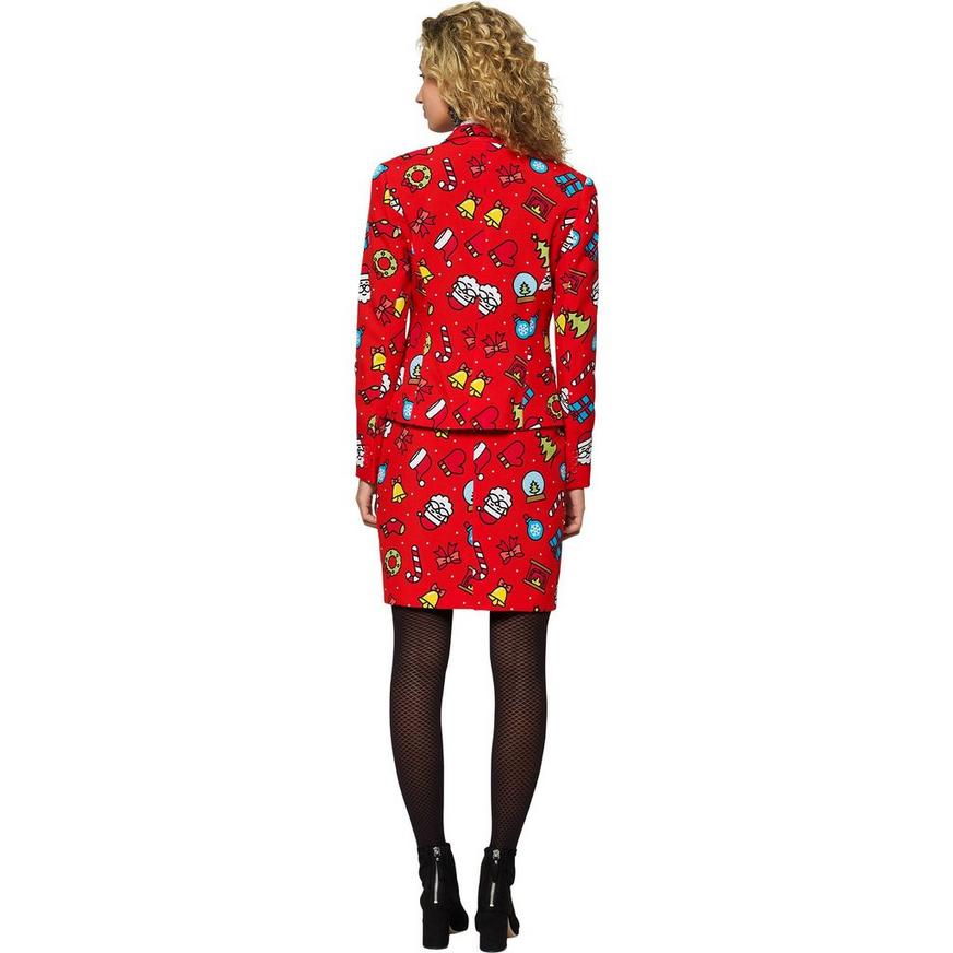 Adult Dashing Decorator Christmas Skirt Suit