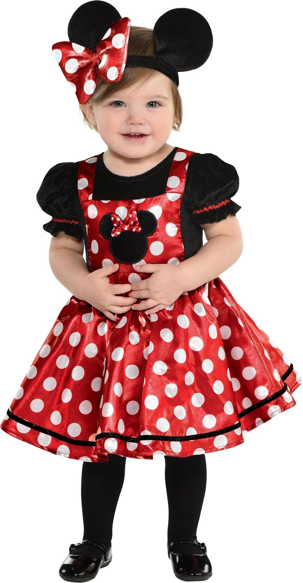 Ikke moderigtigt støj Vælg Child Red Polka Dot Minnie Mouse Costume - Disney | Party City