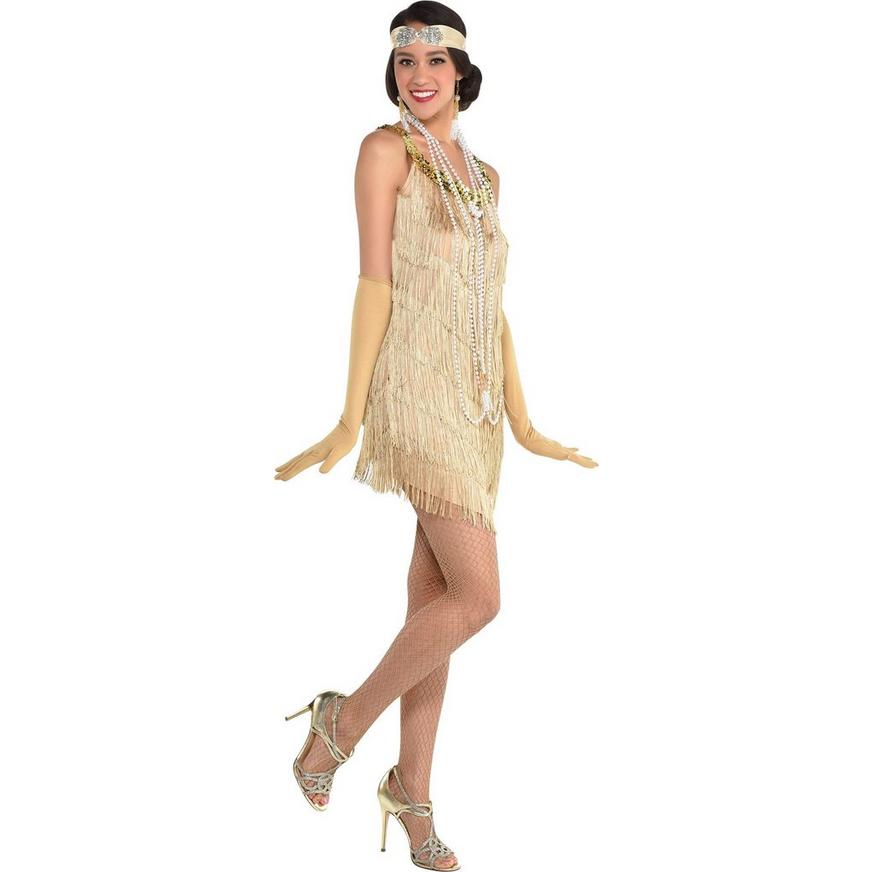 Adult Charleston Champagne Flapper Costume