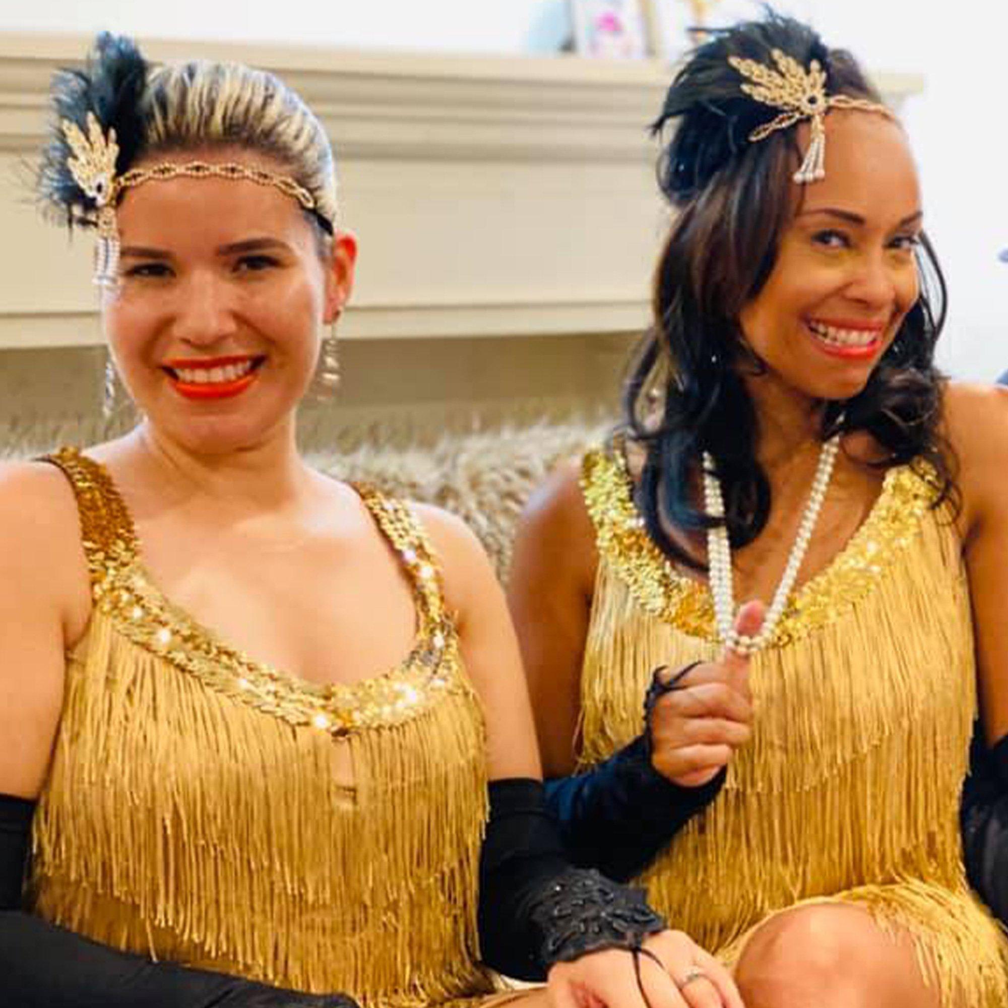 Adult Charleston Champagne Flapper Costume