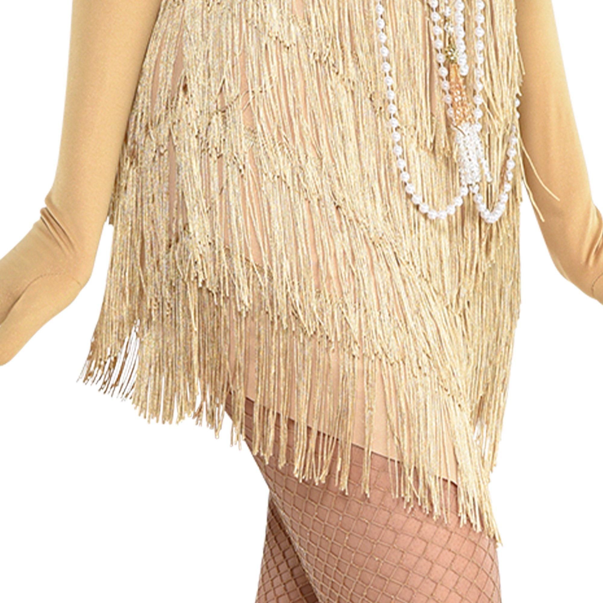 Adult Charleston Champagne Flapper Costume