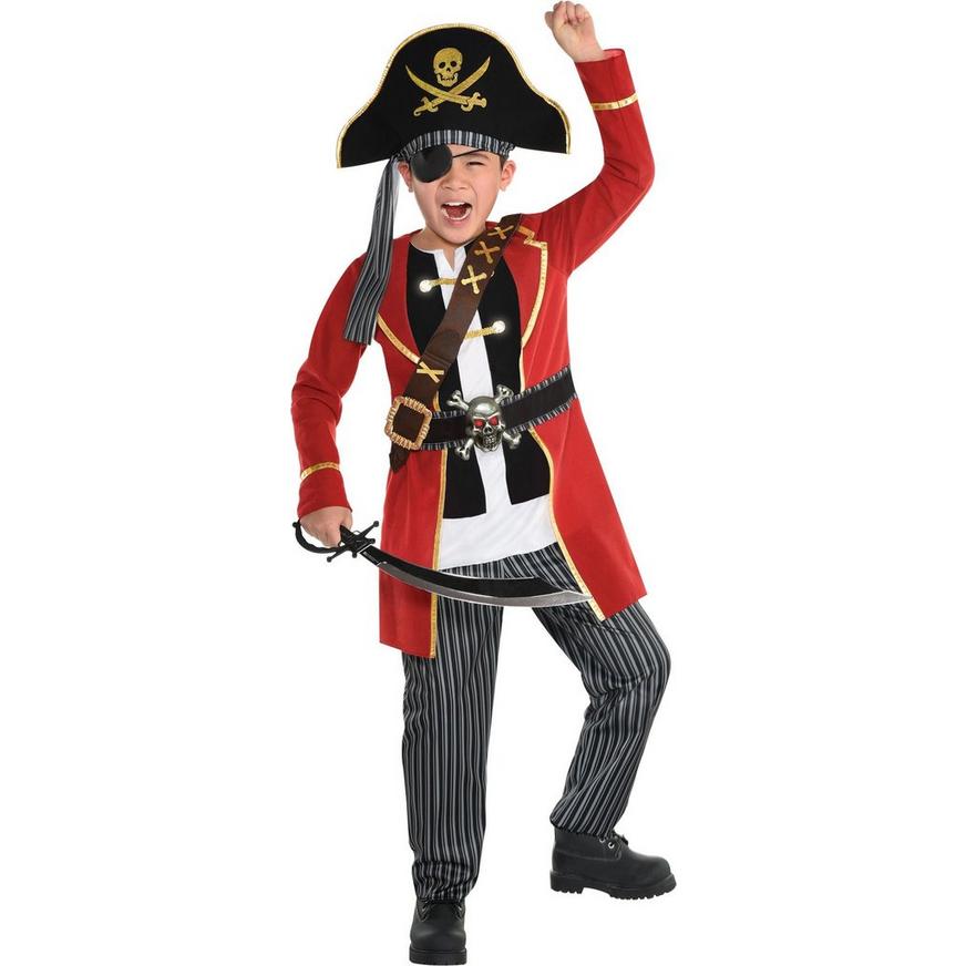 Child Light-Up Crypt Captain Pirate Costume