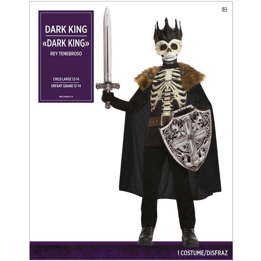 Child Dark King Skeleton Costume