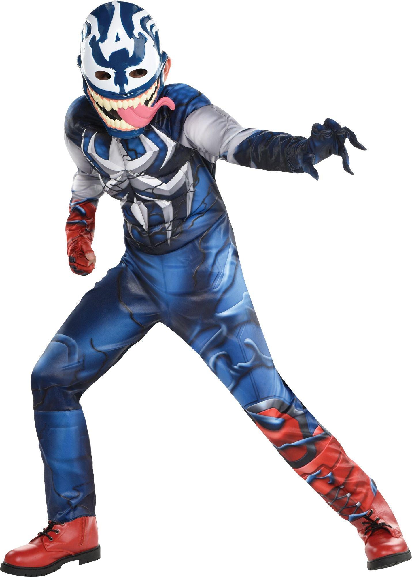Child Venomized Captain America Muscle Costume - Spider-Man: Maximum Venom