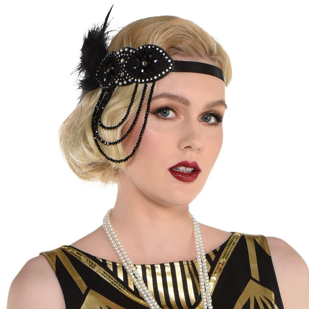 Adult Roaring 20s Gold Art Deco Flapper Costume