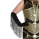 Adult Roaring 20s Gold Art Deco Flapper Costume Plus Size