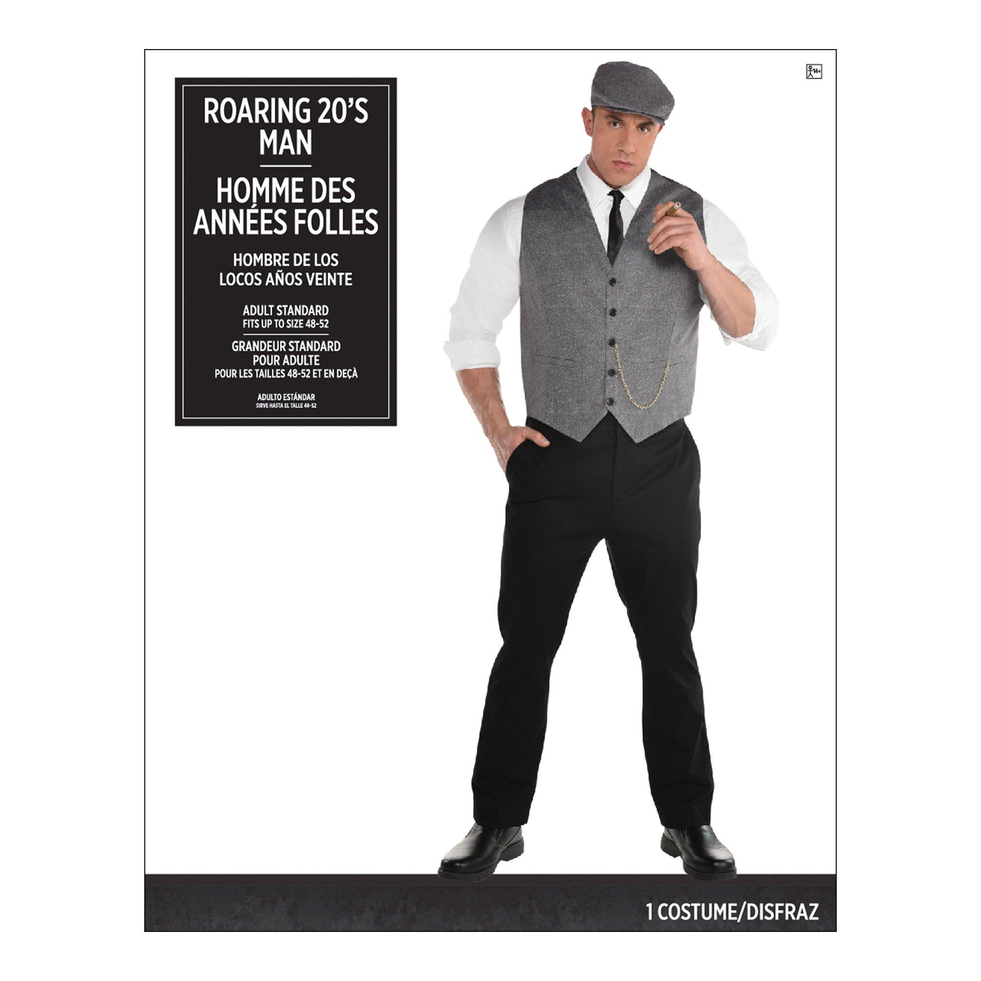 Adult Roaring 20s Dapper Man Costume Plus Size