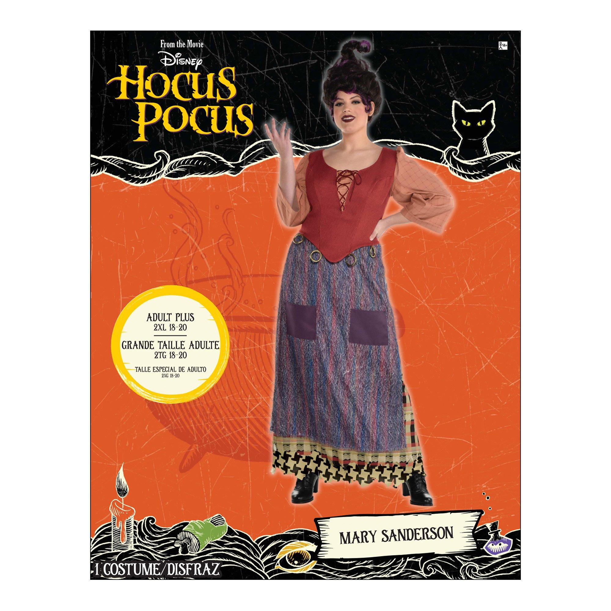 Adult Mary Sanderson Costume Plus Size - Disney Hocus Pocus