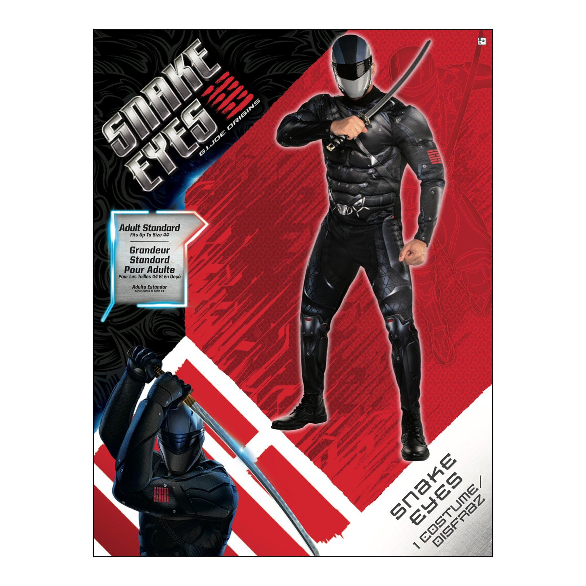 Adult Snake Eyes Muscle Costume - G.I. Joe Origins