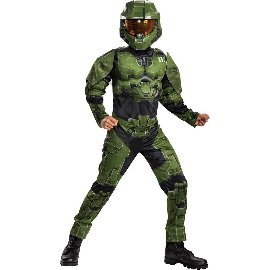 Child Master Chief Muscle Costume - Halo
