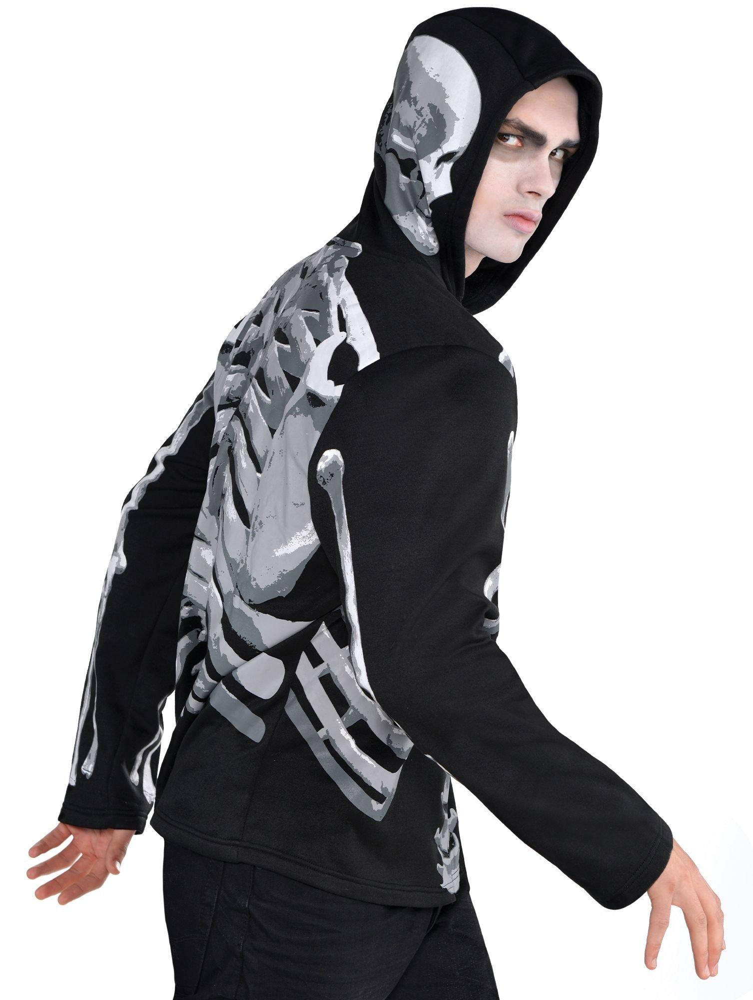 Adult Black & Bone Skeleton Hoodie