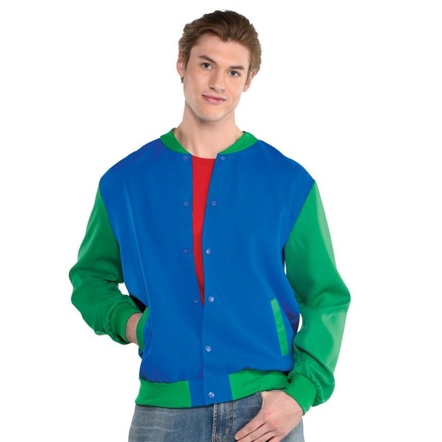 Blue & Green Varsity Jacket for Adults