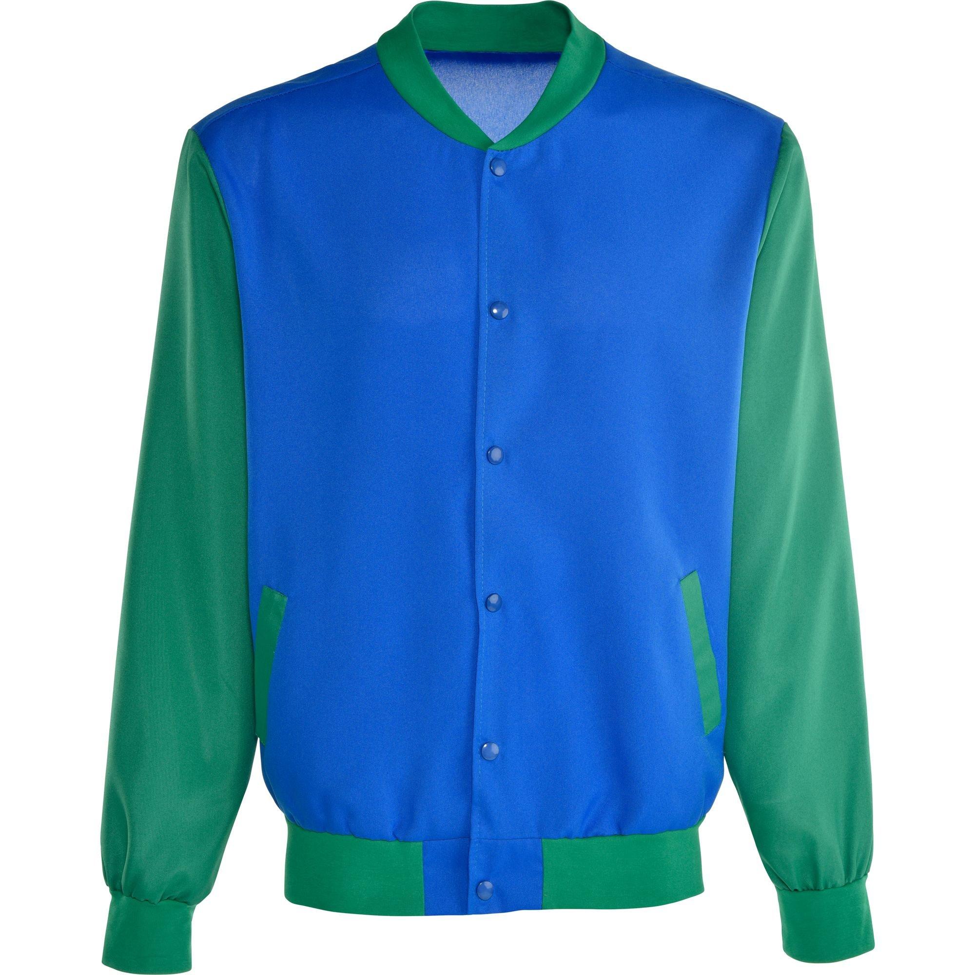 Blue & Green Varsity Jacket for Adults | Party City