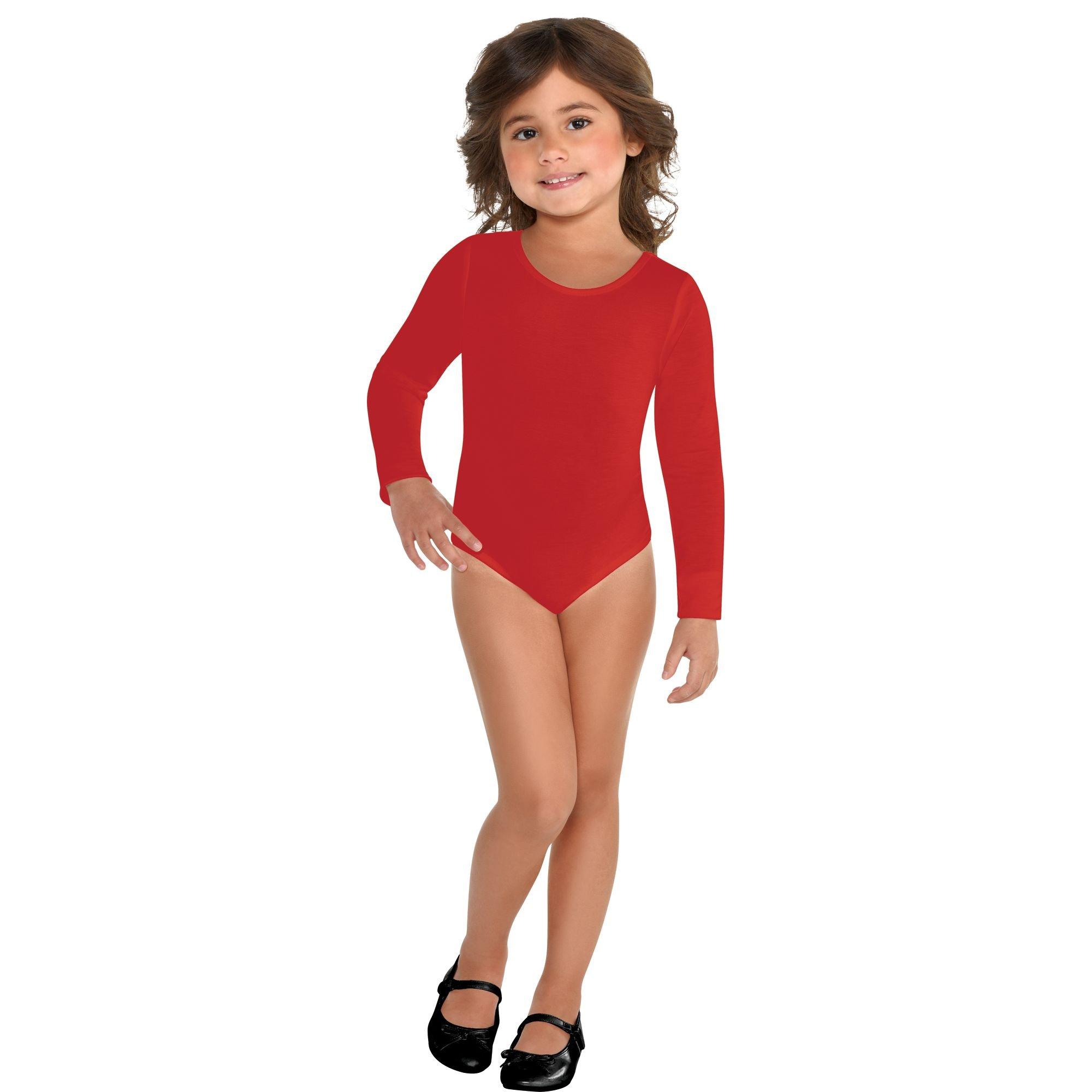 Girls cheap red bodysuit