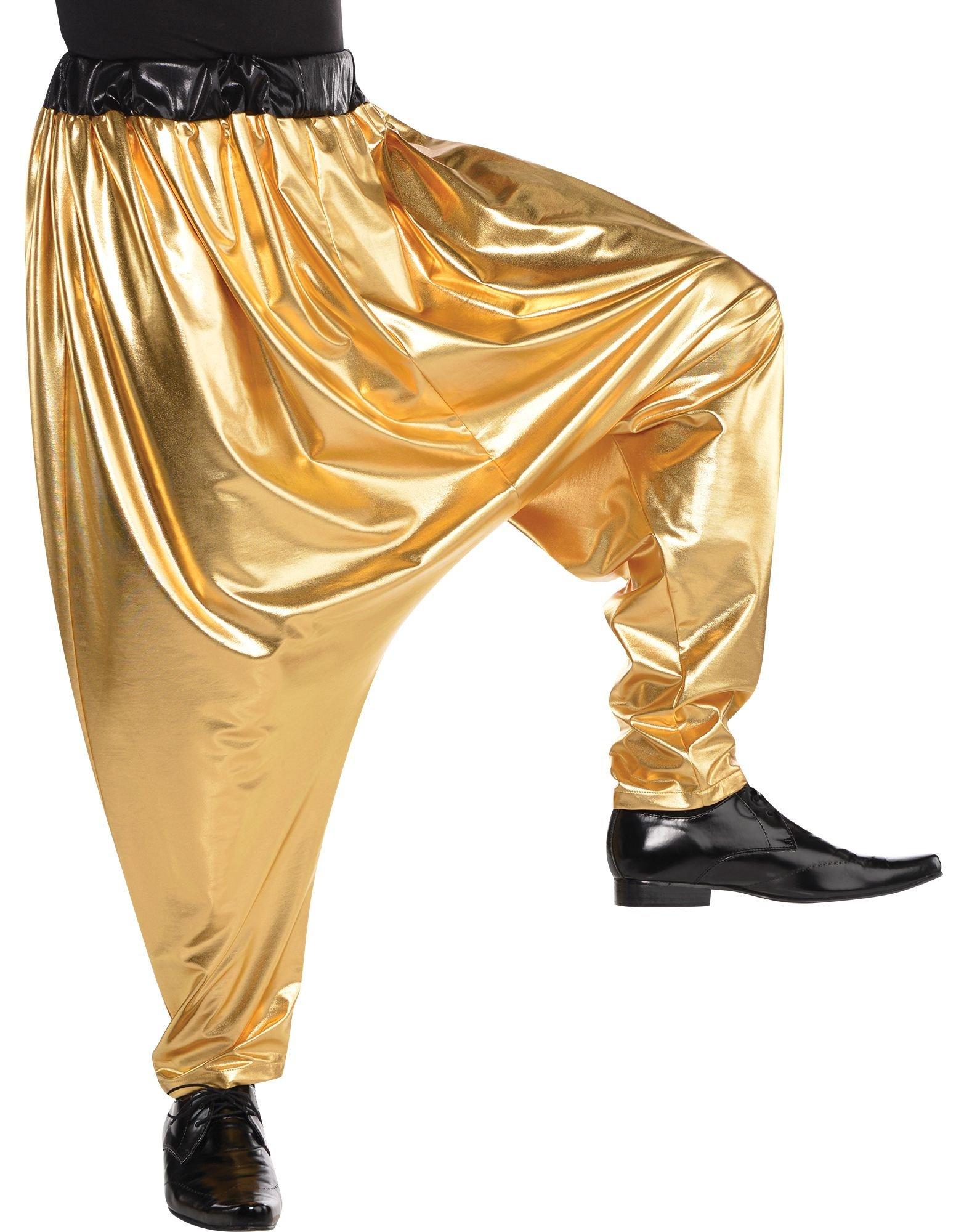 Men's Gold MC Hammer Pants