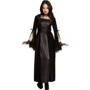 Adult Black Renaissance Witch Dress