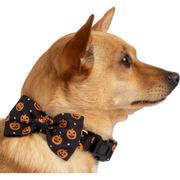 Halloween Pumpkin Bow Tie Dog Collar