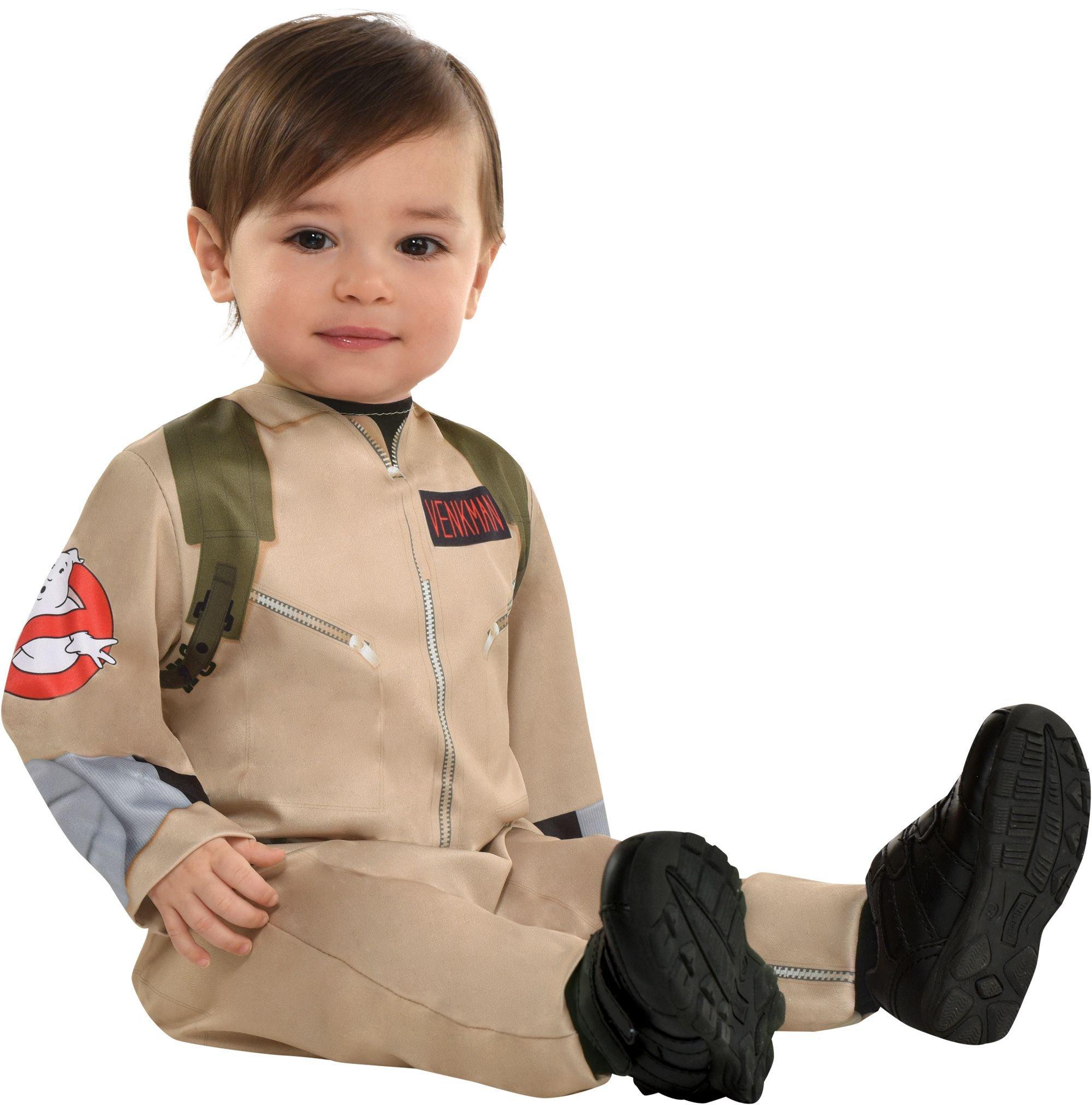 Party City Ghostbusters Halloween Costume for Babies, Includes Printed  Jumper with Leg Snaps