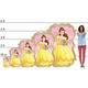 Belle Centerpiece Cardboard Cutout, 18in - Beauty and the Beast