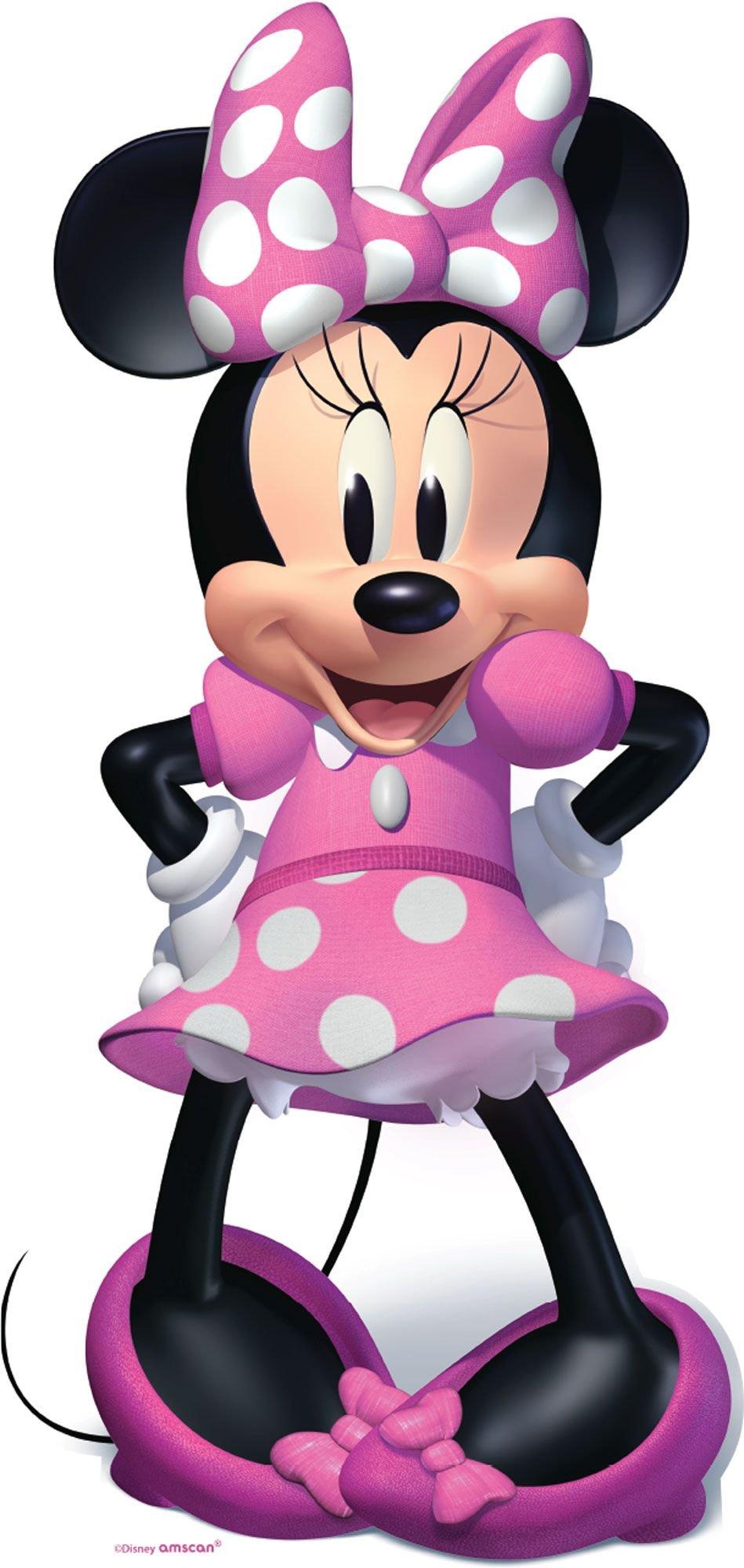 Minnie Mouse Pink Dress Official Disney Cardboard Cutout / Standee