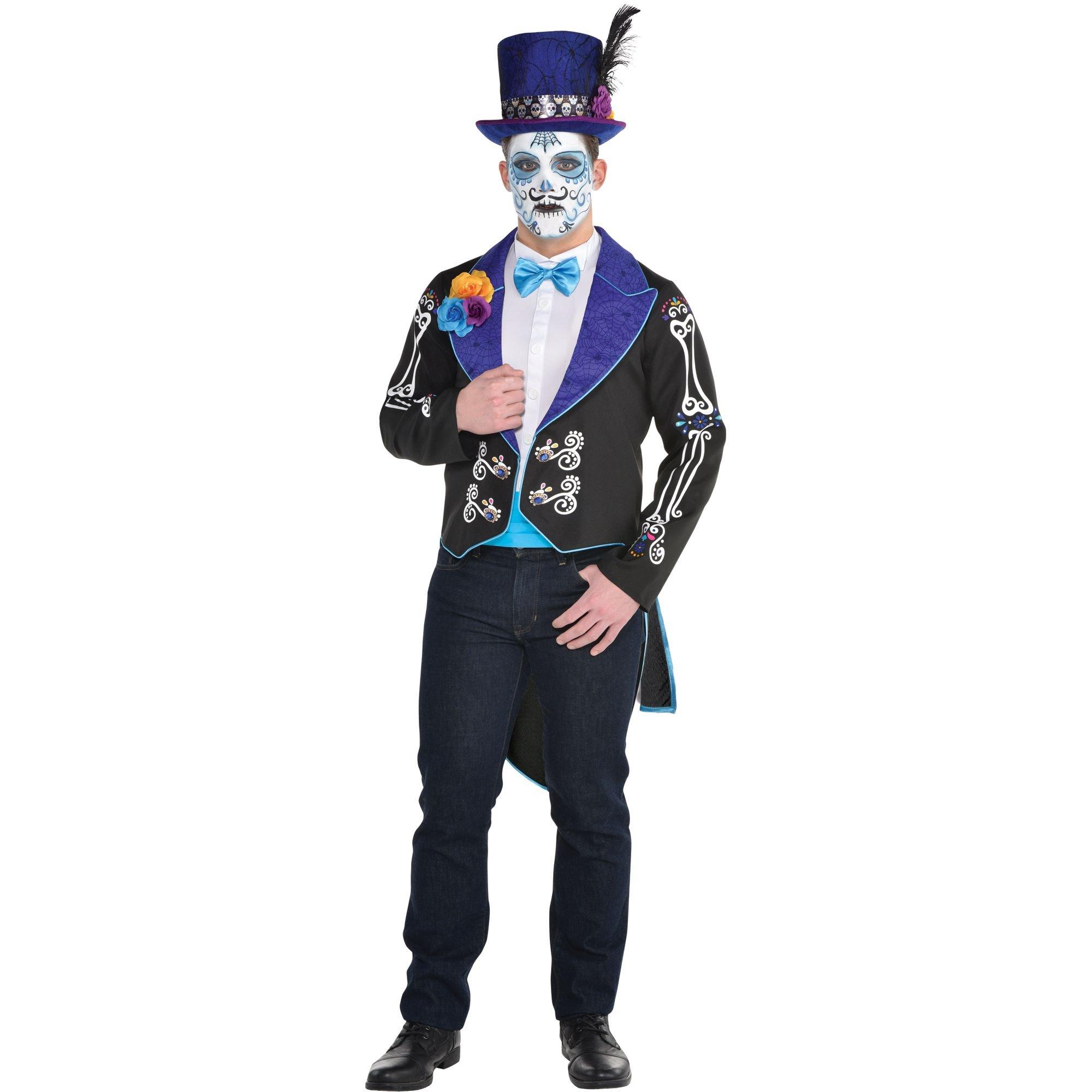 Adult Neon Day of the Dead Jacket | Party City