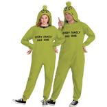 Adult Family Grinch One Piece Zipster Costume Plus Size