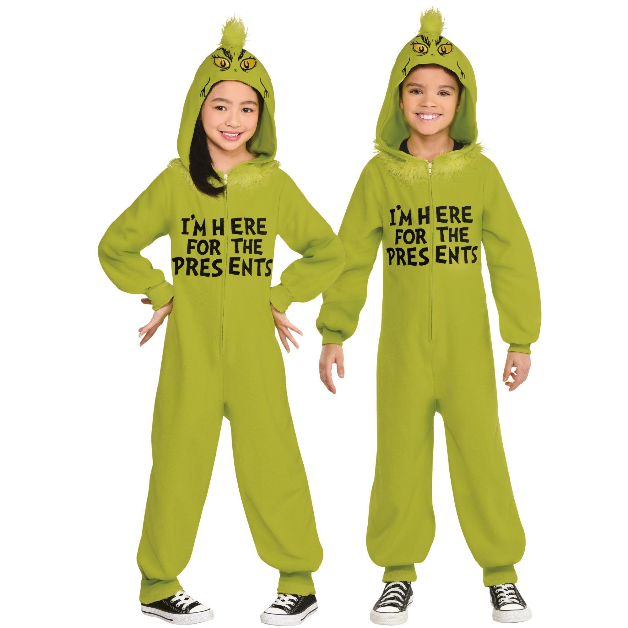 Adult Plus Size The Grinch Deluxe Jumpsuit with Latex Mask