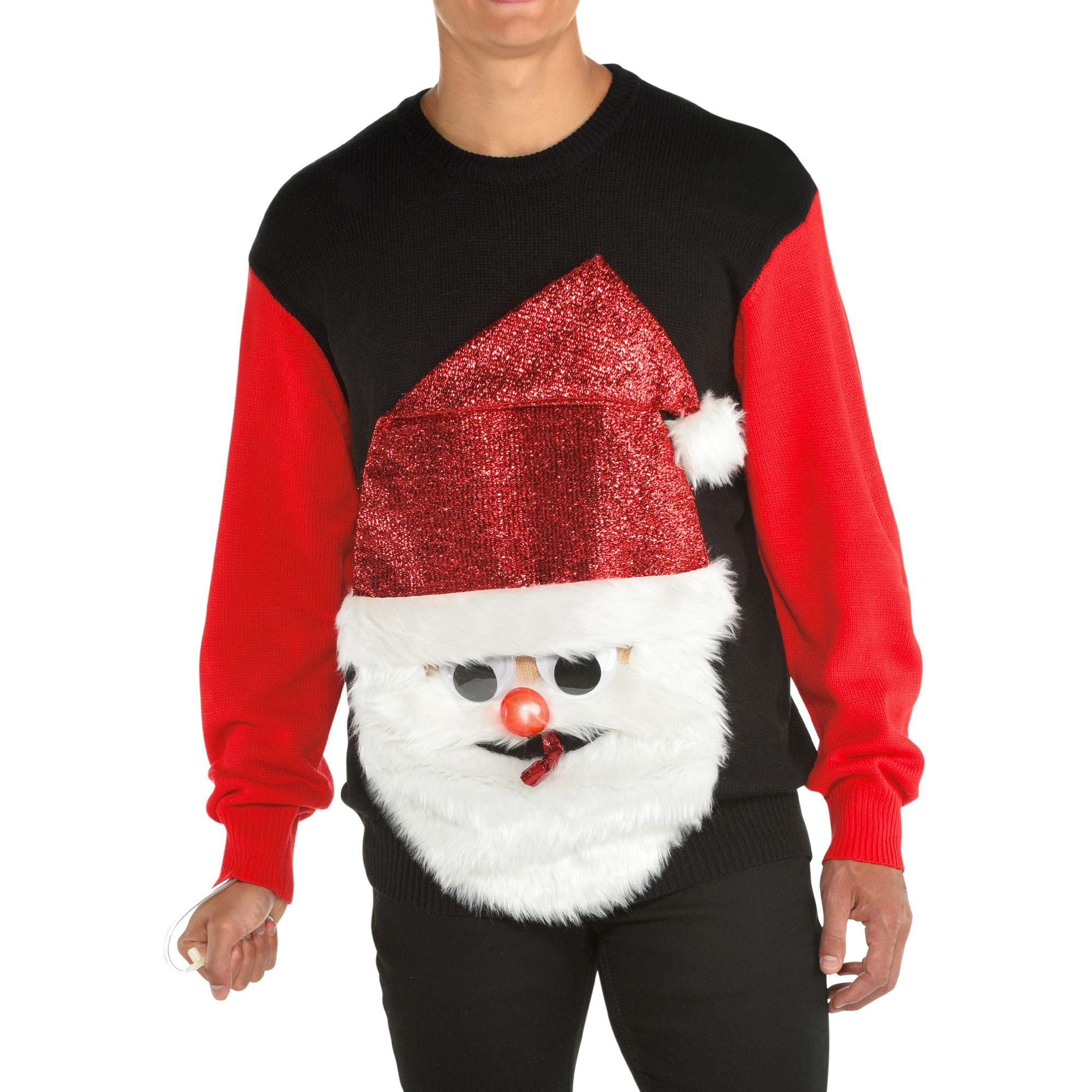 Origineel heuvel Condenseren Light-Up Santa's Blown Out Ugly Christmas Sweater for Adults | Party City