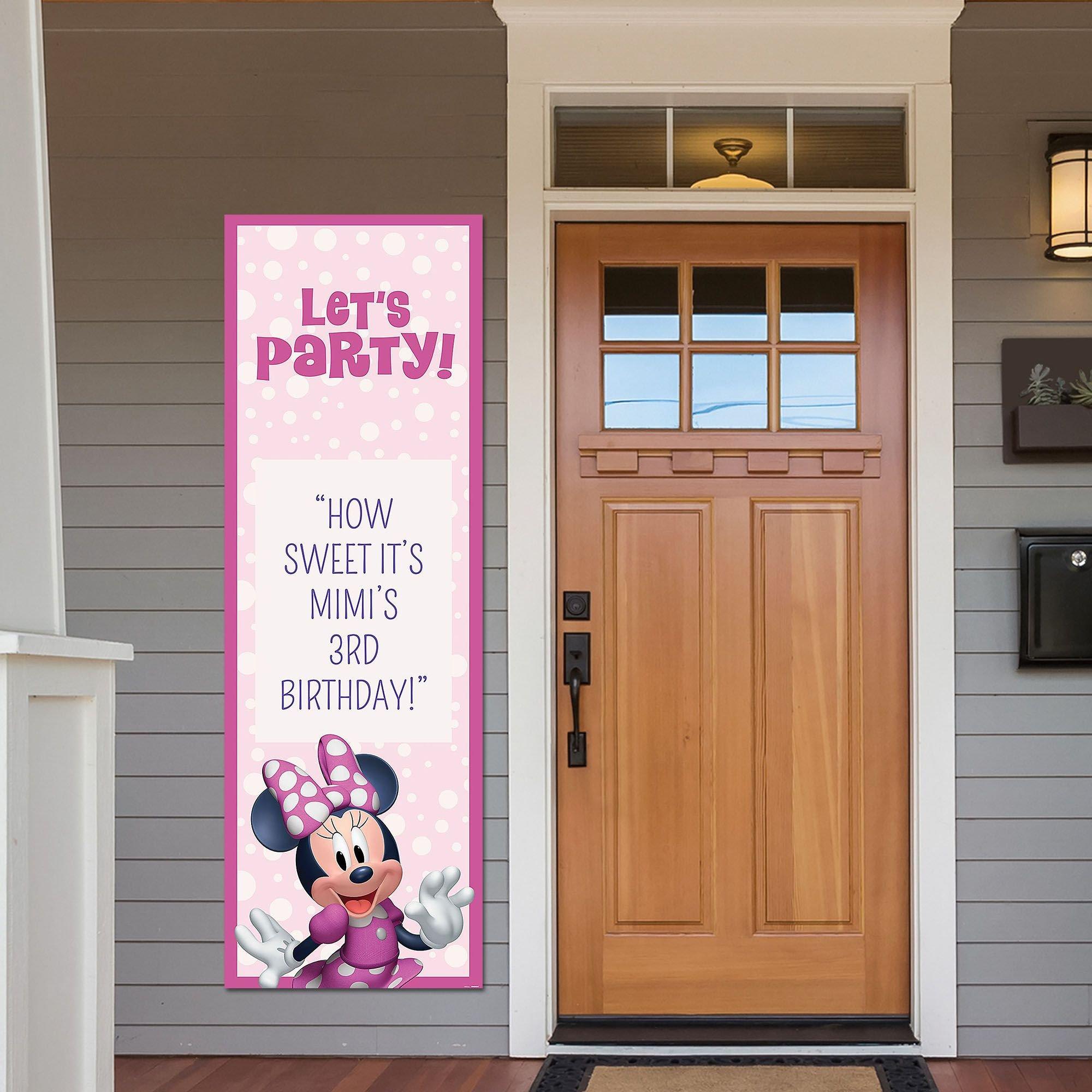 Custom Minnie Mouse Forever Vertical Banner | Party City
