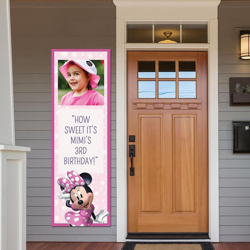 Custom Minnie Mouse Forever Photo Vertical Banner