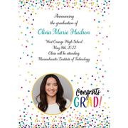 Custom Yay Grad College Grad Photo Announcements
