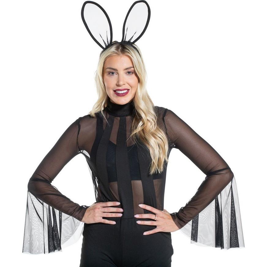 Adult Black Bunny Costume Accessory Kit