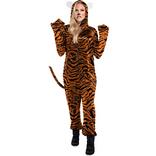 Adult Zipster Tiger One Piece Costume