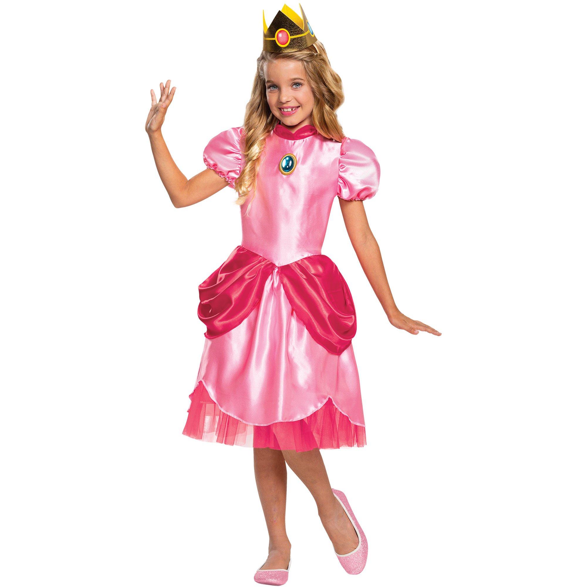 Kids' Princess Peach Classic Costume - Nintendo Super Mario Bros