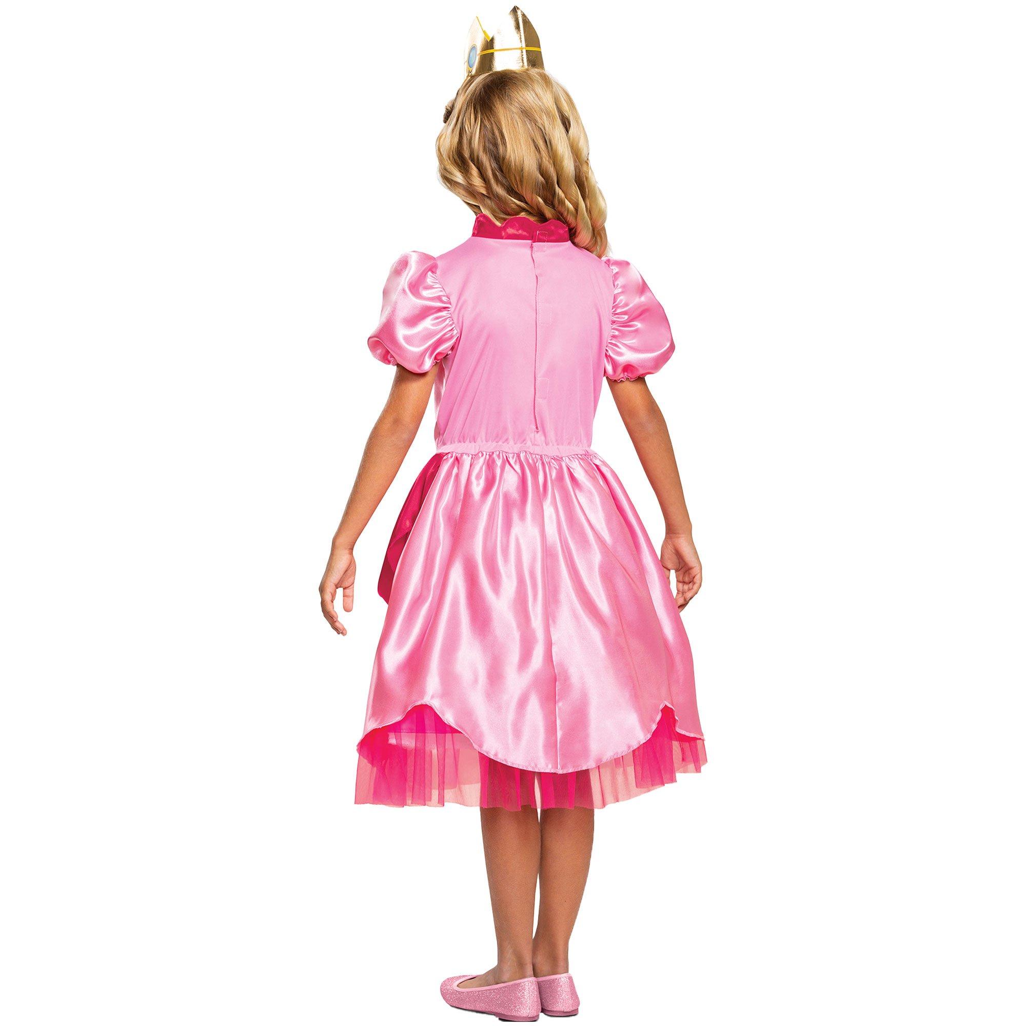 Princess Peach Costume for Adults,Princess Peach Dress for Women, Large  Pink