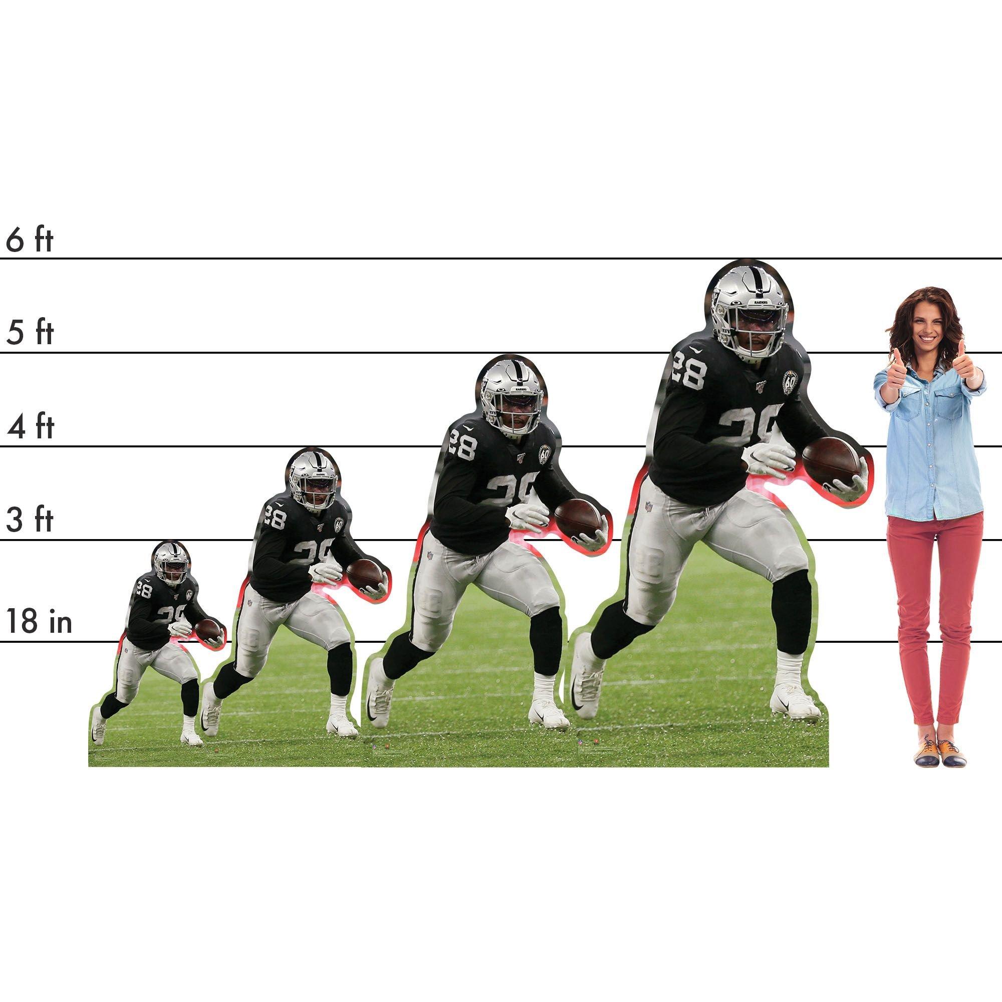 NFL Las Vegas Raiders Josh Jacobs Cardboard Cutout, 3ft Party City