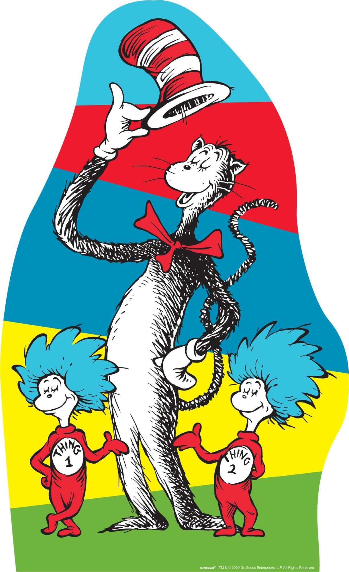 Dr. Seuss Cardboard Cutout, 3ft Party City