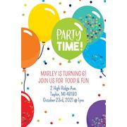 Custom Balloon Birthday Celebration Invitations