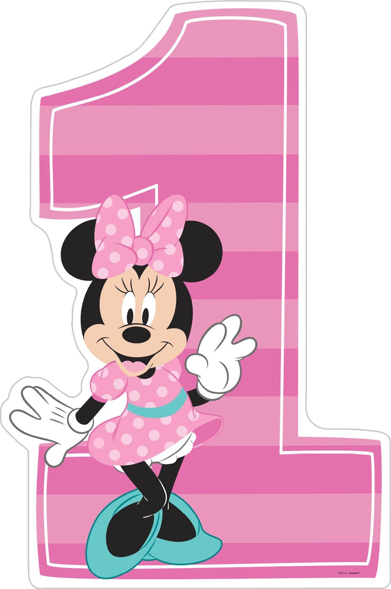 Minnie's Fun to be 1 Cardboard Cutout, 3ft | Party City