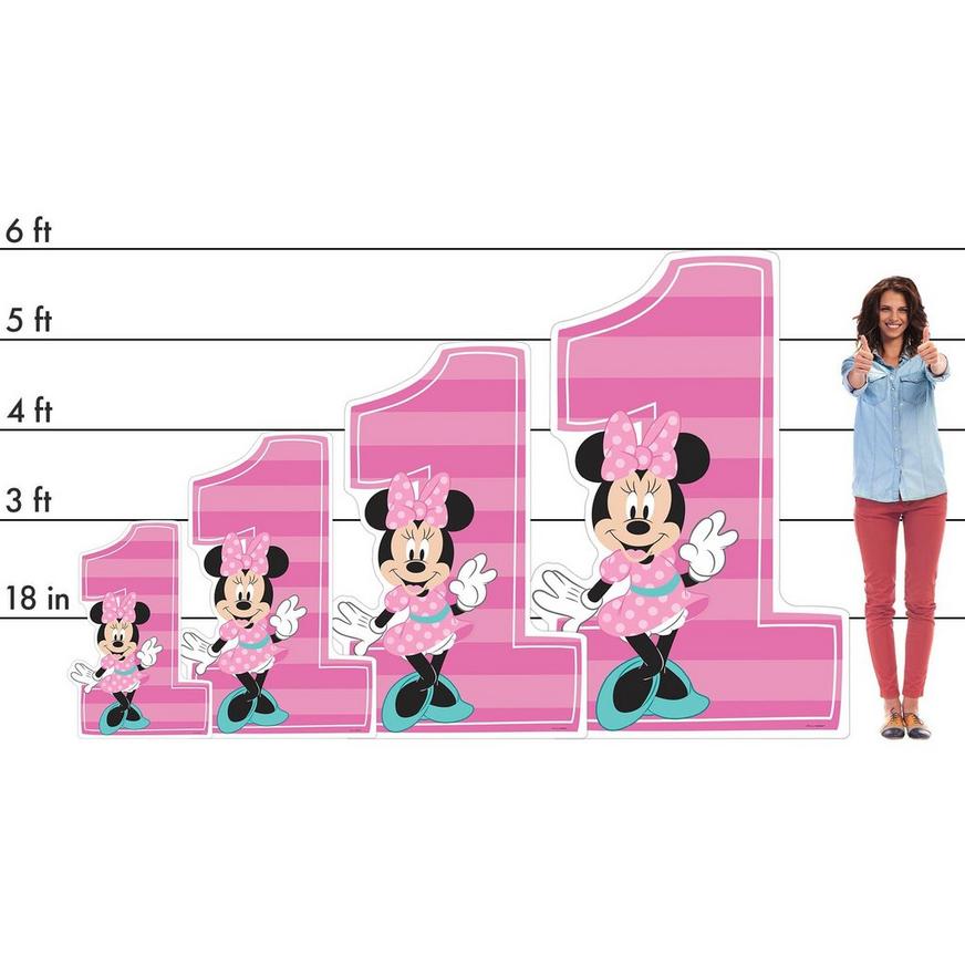 Minnie's Fun to be 1 Cardboard Cutout, 3ft