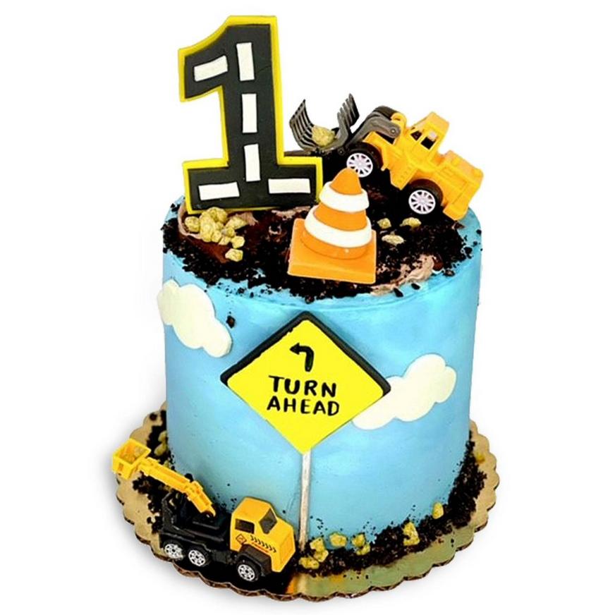 Construction Cake, 6in Round - Caked Las Vegas