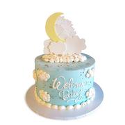 Welcome Baby Baby Shower Cake - Rolling in Dough Bakery