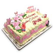 Pink New Arrival It's a Girl Cake - Freed's Bakery